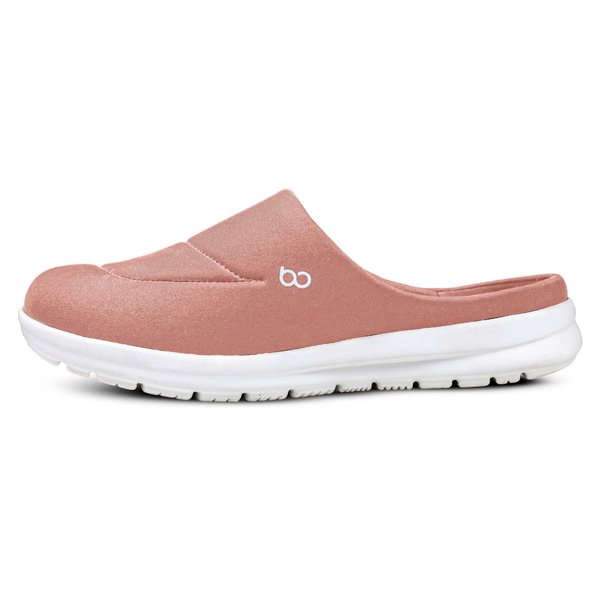 Slip-on Fresh fundo branco Lycra lateral cor Rosa e Branco