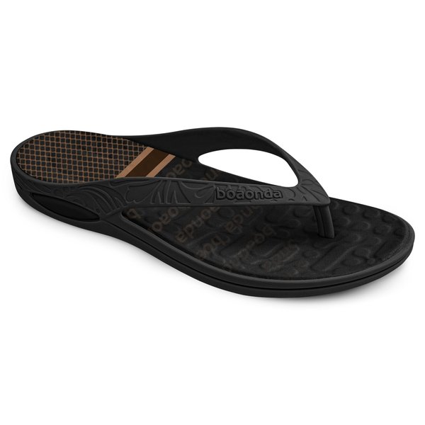 Chinelo Lilly M catálogo estampa listrada cor Preto