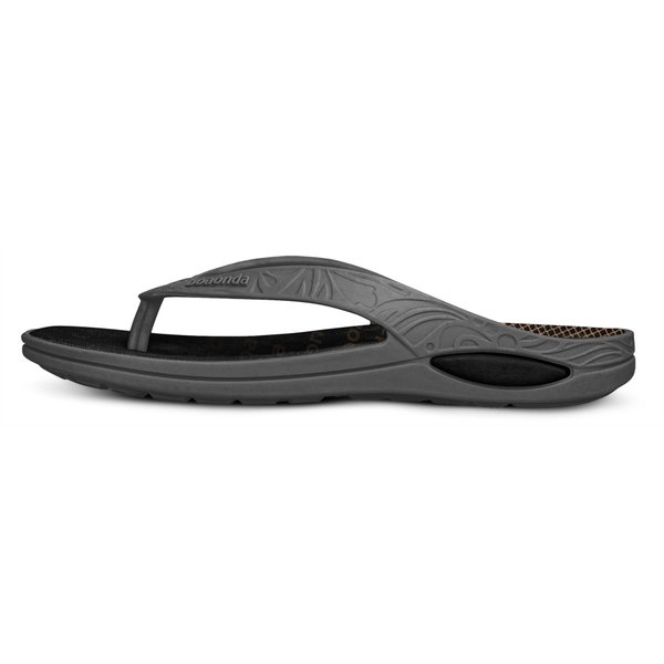 Chinelo Lilly M fundo branco Maxisense lateral cor Cinza