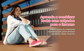 Combinações de roupas e calçados para o inverno