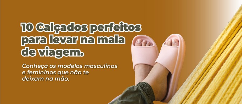 Os calçados mais indicados para viajar