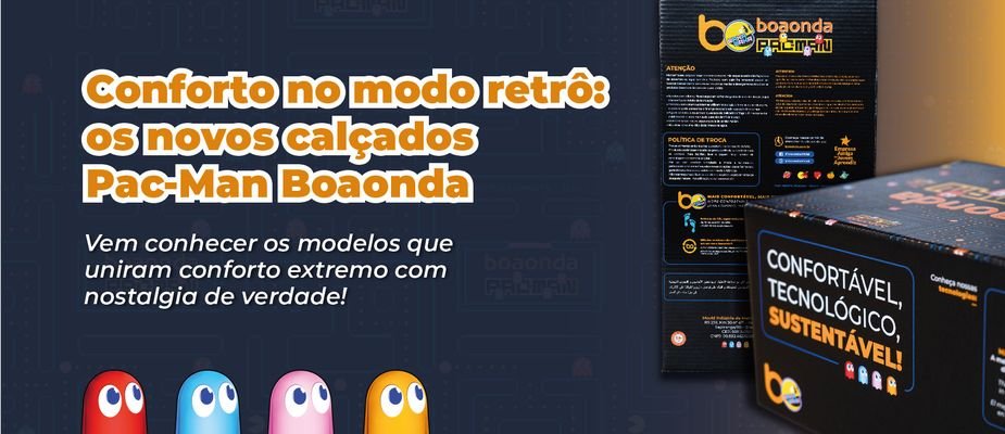 Boaonda + PAC-MAN é uma collab nostálgica